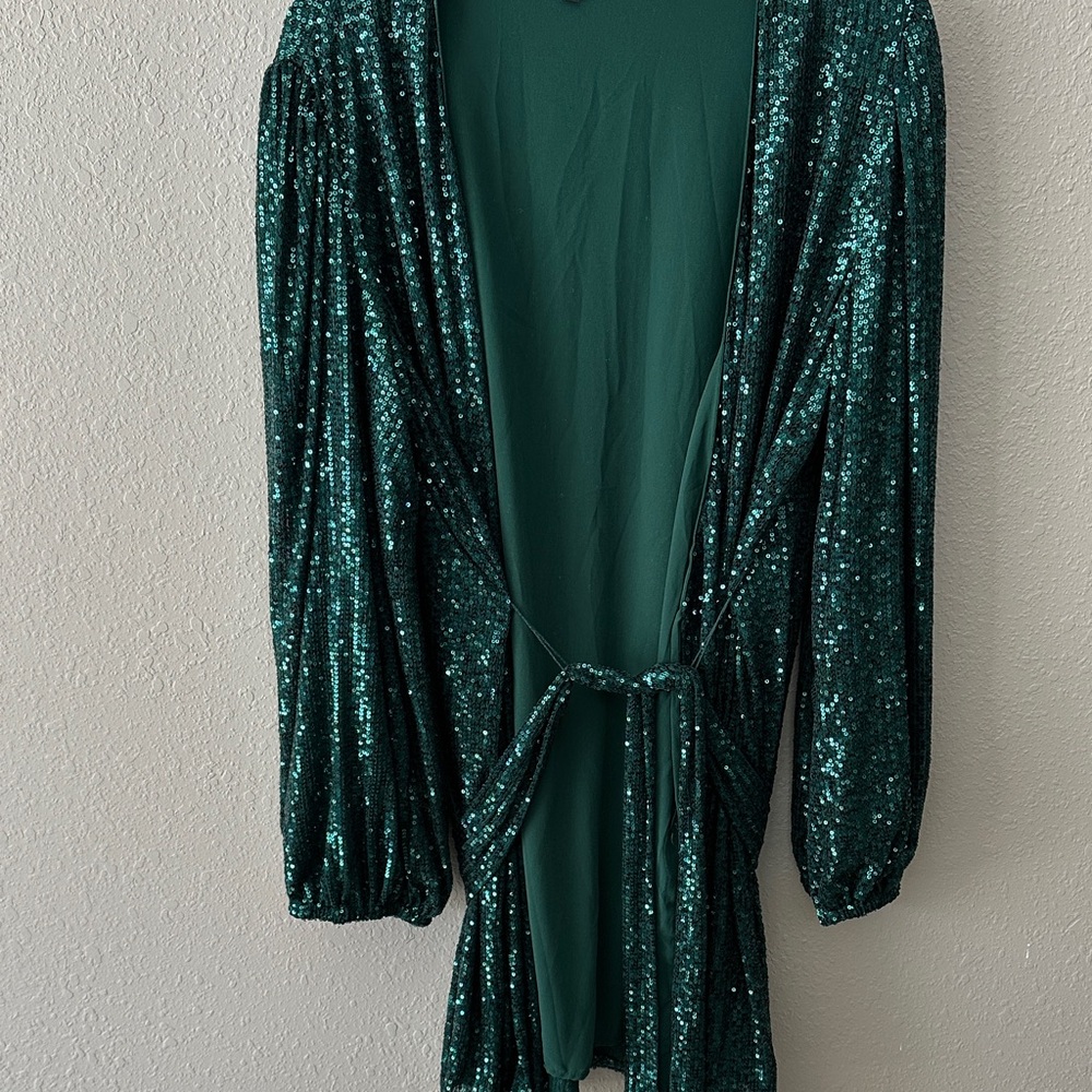 Lulu's Green Sequin Blazer